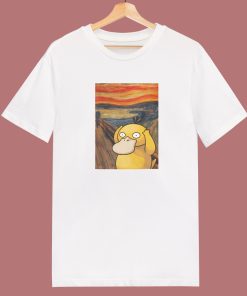 Screaming Pokemon Psyduck T Shirt Style