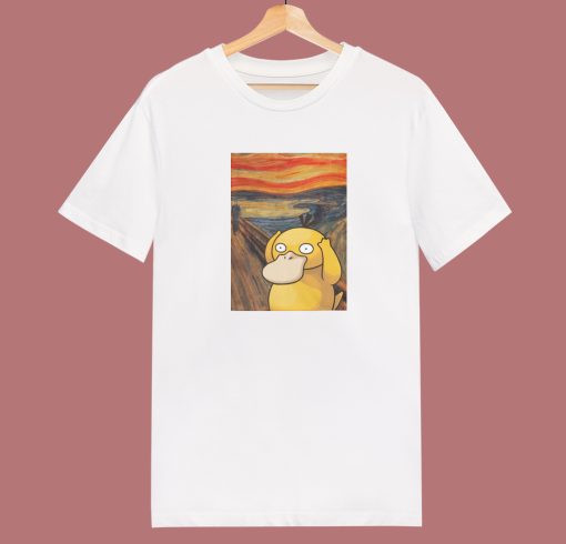 Screaming Pokemon Psyduck T Shirt Style