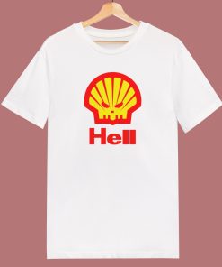 Shell Hell Logo Parody T Shirt Style
