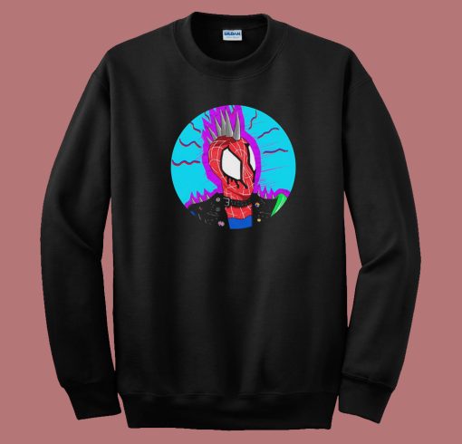 Spider Punk Across Funny Sweatshirt