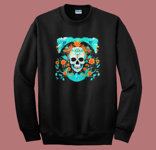 Catrina Skull Halloween Sweatshirt