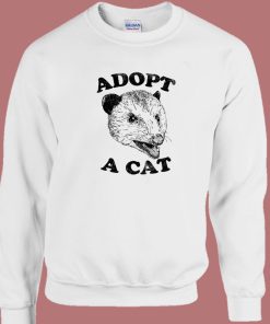 Adopt A Cat Possum Sweatshirt