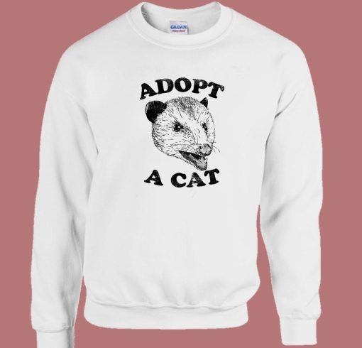 Adopt A Cat Possum Sweatshirt