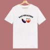 Eat Healthy Eggplant And Peach T Shirt Style