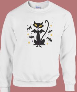 Halloween Vampire Cat Sweatshirt