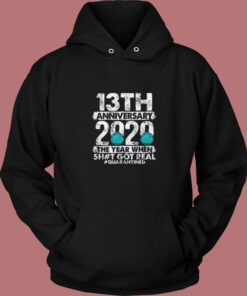 13th Anniversary Together Since 2007 Vintage Hoodie