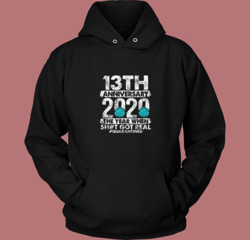 13th Anniversary Together Since 2007 Vintage Hoodie