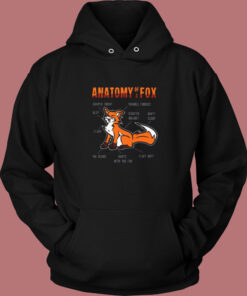 Anatomy Of A Fox Vintage Hoodie