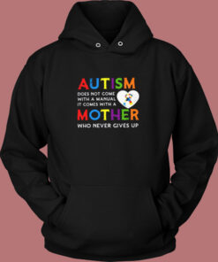 Autism Does Not Come Vintage Hoodie