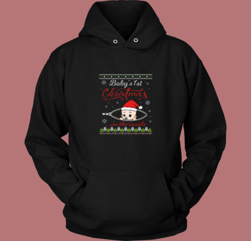 Baby’s 1st Christmas On The Inside Vintage Hoodie