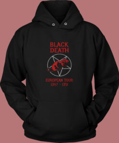 Black Death European Tour Vintage Hoodie