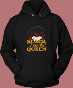 Black Educated Queen Vintage Hoodie