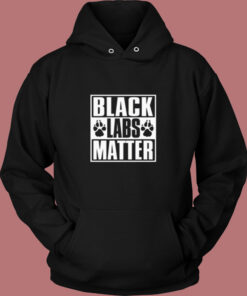 Black Labs Matter Vintage Hoodie