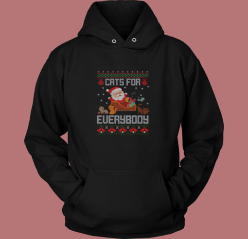 Cats For Everybody Christmas Vintage Hoodie