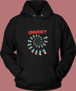 Child’s Play Spiral Of Scary Chucky Halloween Vintage Hoodie