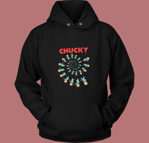 Child’s Play Spiral Of Scary Chucky Halloween Vintage Hoodie