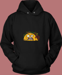 Funny Tacos Zombie Face Scary Halloween Vintage Hoodie
