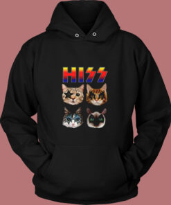 Hiss Funny Cats Vintage Hoodie