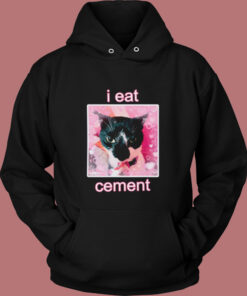 I Eat Cement Cat Lover Vintage Hoodie